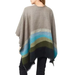 Foulards & Capes*Draeger Paris Cape Femme - Imprimé vague - 120 cm x 145 cm