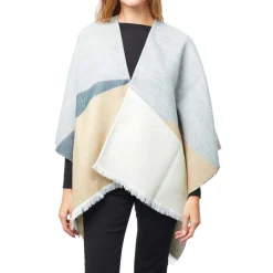 Foulards & Capes*Draeger Paris Cape Femme - Imprimé vague - 120 cm x 145 cm