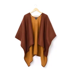 Foulards & Capes*Draeger Paris Cape Réversible d'Hiver - Cognac et Camel