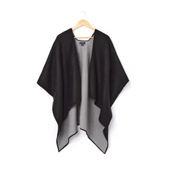 Foulards & Capes*Draeger Paris Cape Réversible d'Hiver - Noire et Grise