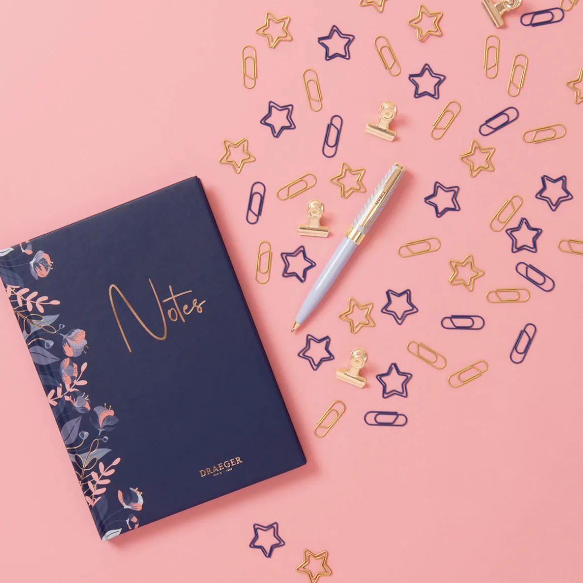 Bullet Journal|Carnets & Blocs-notes*Draeger Paris Carnet à points - format A5 - bleu marine