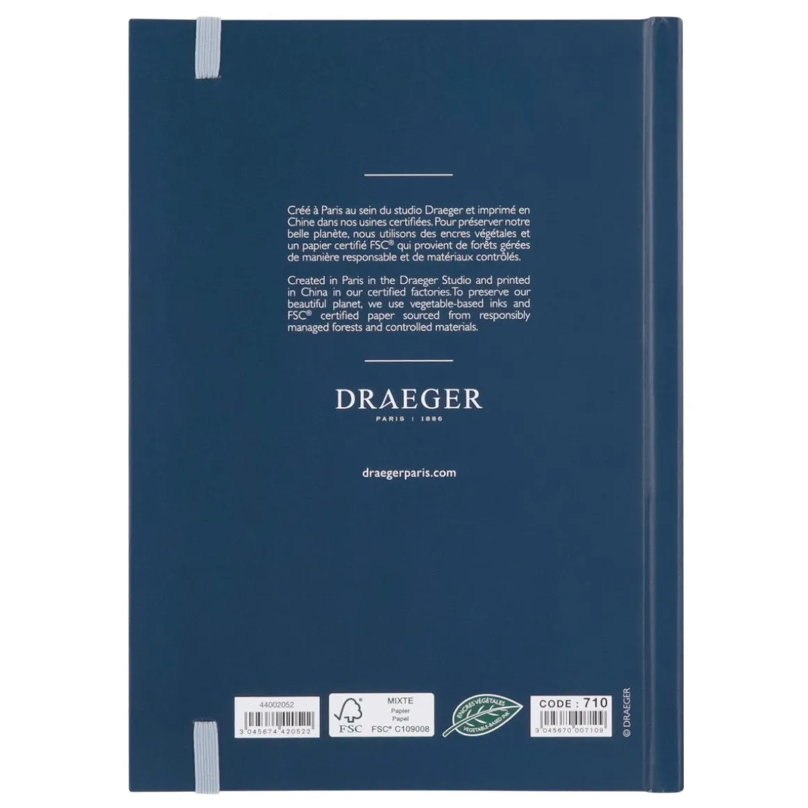 Organiseurs|Carnets & Blocs-notes*Draeger Paris Carnet de réunion A5 - fermeture élastique