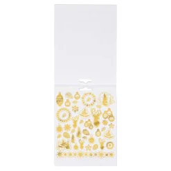 Décorations De Table|Stickers Muraux*Draeger Paris Carnet de stickers en papier - Blanc et or - Spécial Réveillon
