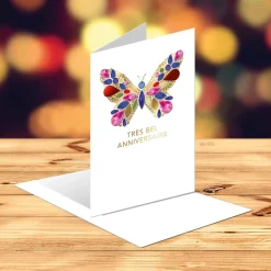Anniversaire & Invitations|Cartes D'anniversaire & Invitations*Draeger Paris Carte anniversaire Papillon et strass