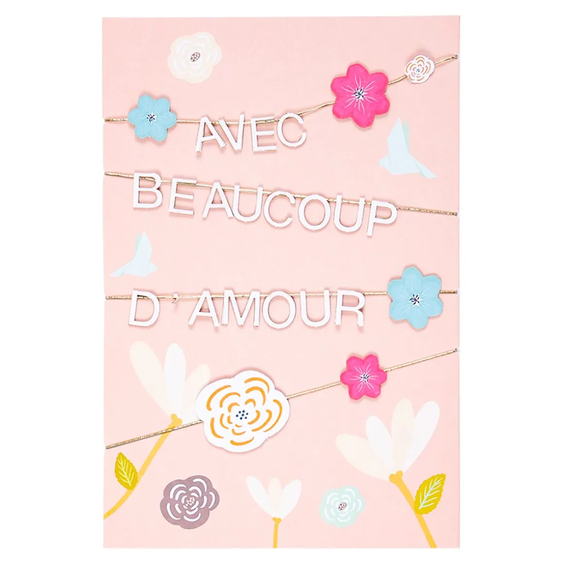 Mariage*Draeger Paris Carte Avec beaucoup d'amour