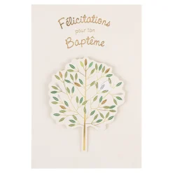 Cérémonie*Draeger Paris Carte baptême Arbre