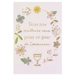 Cérémonie*Draeger Paris Carte communion Meilleurs vœux