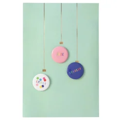 Mariage*Draeger Paris Carte de voeux Pin's Amour, Paix et Bonheur