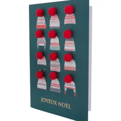 Cartes De Noêl*Draeger Paris Carte Joyeux Noël pompons