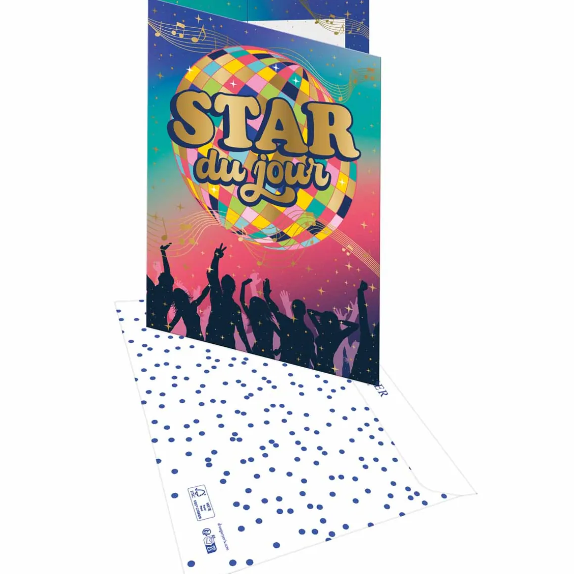 Cartes Géantes*Draeger Paris Carte Maxi d'Anniversaire - "Star du jour "