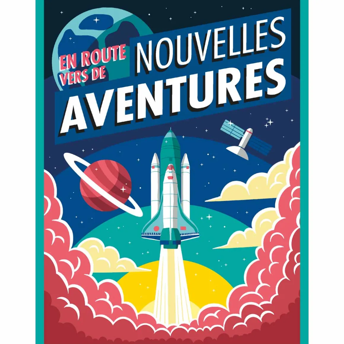 Cartes Géantes*Draeger Paris Carte Maxi pour un Départ - " En Route Vers De Nouvelles Aventures "