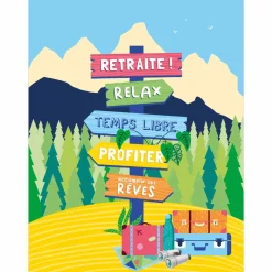 Cartes Géantes*Draeger Paris Carte Maxi pour un Départ à la Retraite