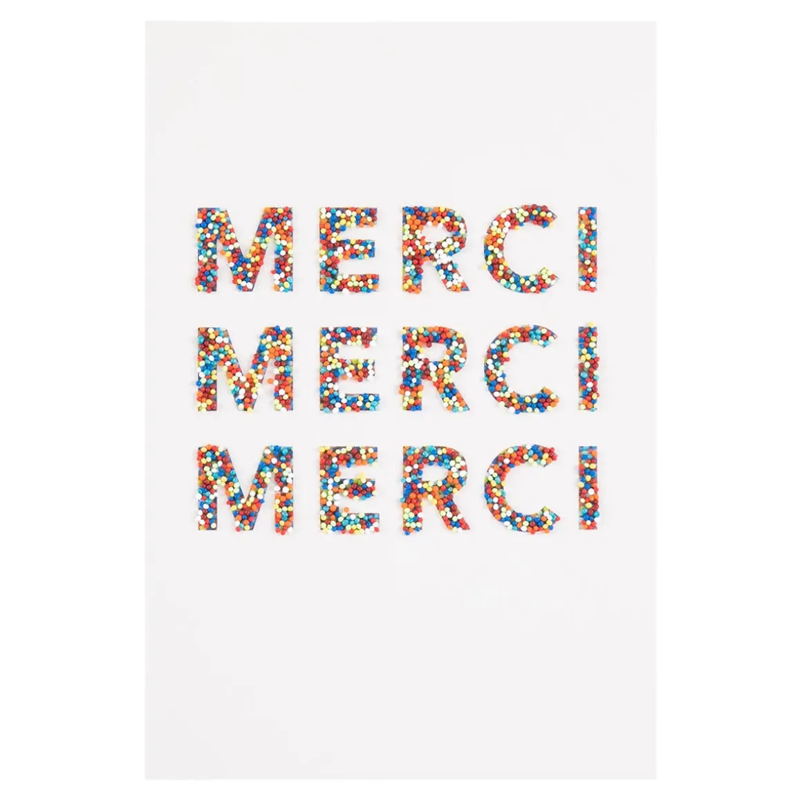 Remerciements & Petites Attentions*Draeger Paris Carte Merci multicolore