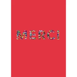 Remerciements & Petites Attentions*Draeger Paris Carte merci Perles multi couleurs