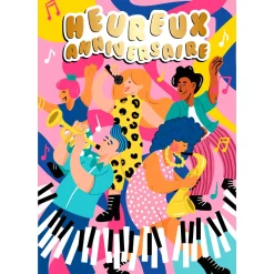 Cartes Musicales*Draeger Paris Carte Musicale " Heureux anniversaire "