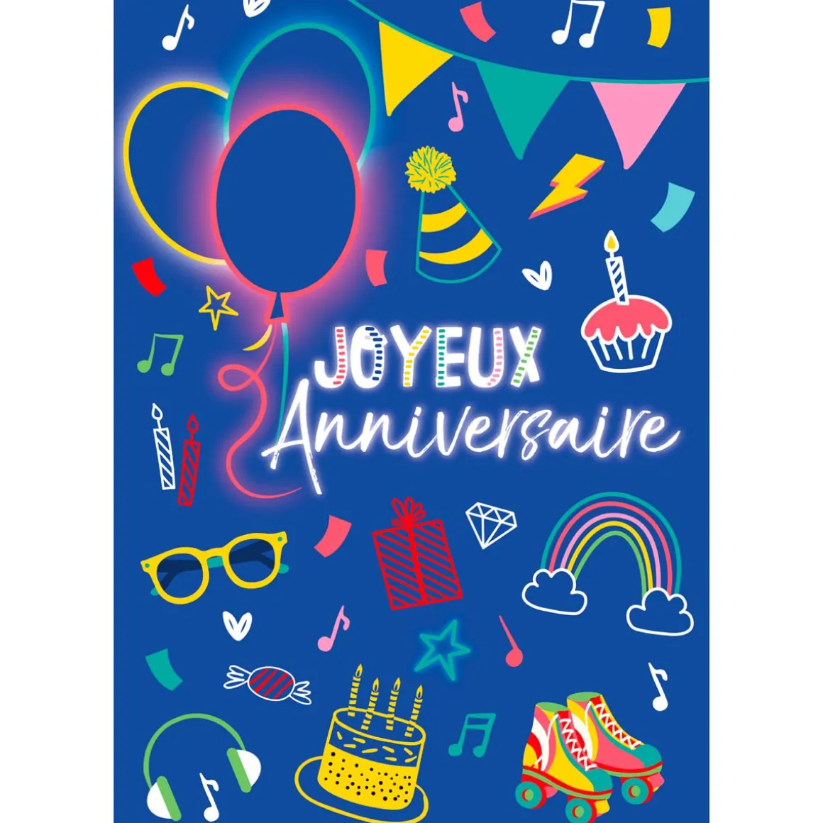 Cartes Musicales*Draeger Paris Carte Musicale d'Anniversaire Rétro "Joyeux Anniversaire"