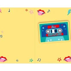 Cartes Musicales*Draeger Paris Carte Musicale d'Anniversaire " C'est Ton Anniversaire " - Guitare