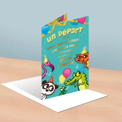 Cartes Musicales|Retraite*Draeger Paris Carte musicale départ We are the champions