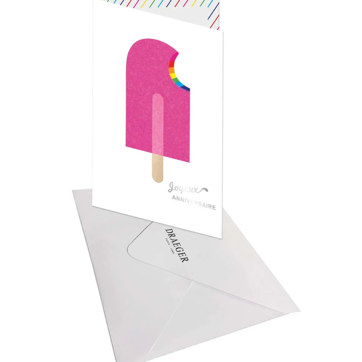 Anniversaire & Invitations|Cartes D'anniversaire & Invitations*Draeger Paris Carte SIGNATURE Glace Anniversaire 11,5 x 17cm