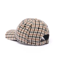 Casquettes|Casquettes*Draeger Paris Casquette à Motifs Pieds de Poule - Marron