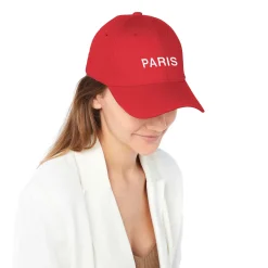 Casquettes|Casquettes*Draeger Paris Casquette Brodée Paris - Rouge