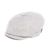 Casquettes*Draeger Paris Casquette plate - Unie crème - Taille unique élastiquée - Homme - Draeger