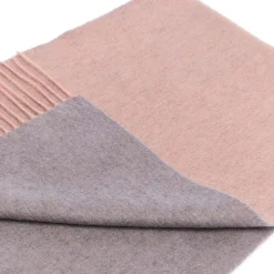 Foulards & Capes*Draeger Paris Écharpe Réversible en Laine - Grise et Nude