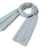 Foulards & Capes*Draeger Paris Chèche uni gris clair