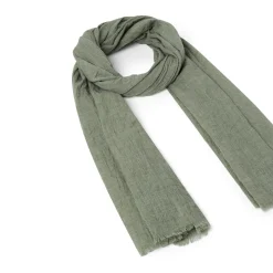 Foulards & Capes*Draeger Paris Chèche uni kaki