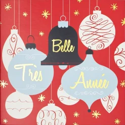 Partenariat Croix Rouge Francaise*Draeger Paris Coffret cartes de voeux Croix-Rouge Très belle année-Rouge