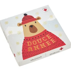 Partenariat Croix Rouge Francaise*Draeger Paris Coffret cartes de voeux Croix-Rouge Douce année - Or