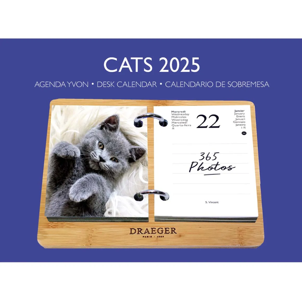 Agendas*Draeger Paris Coffret éphéméride Agenda Yvon 2025 - Différents Thèmes
