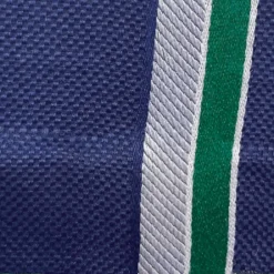 Cravates*Draeger Paris Cravate à rayures argent et vert