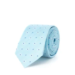 Cravates*Draeger Paris Cravate en Soie Jacquard - Bleu
