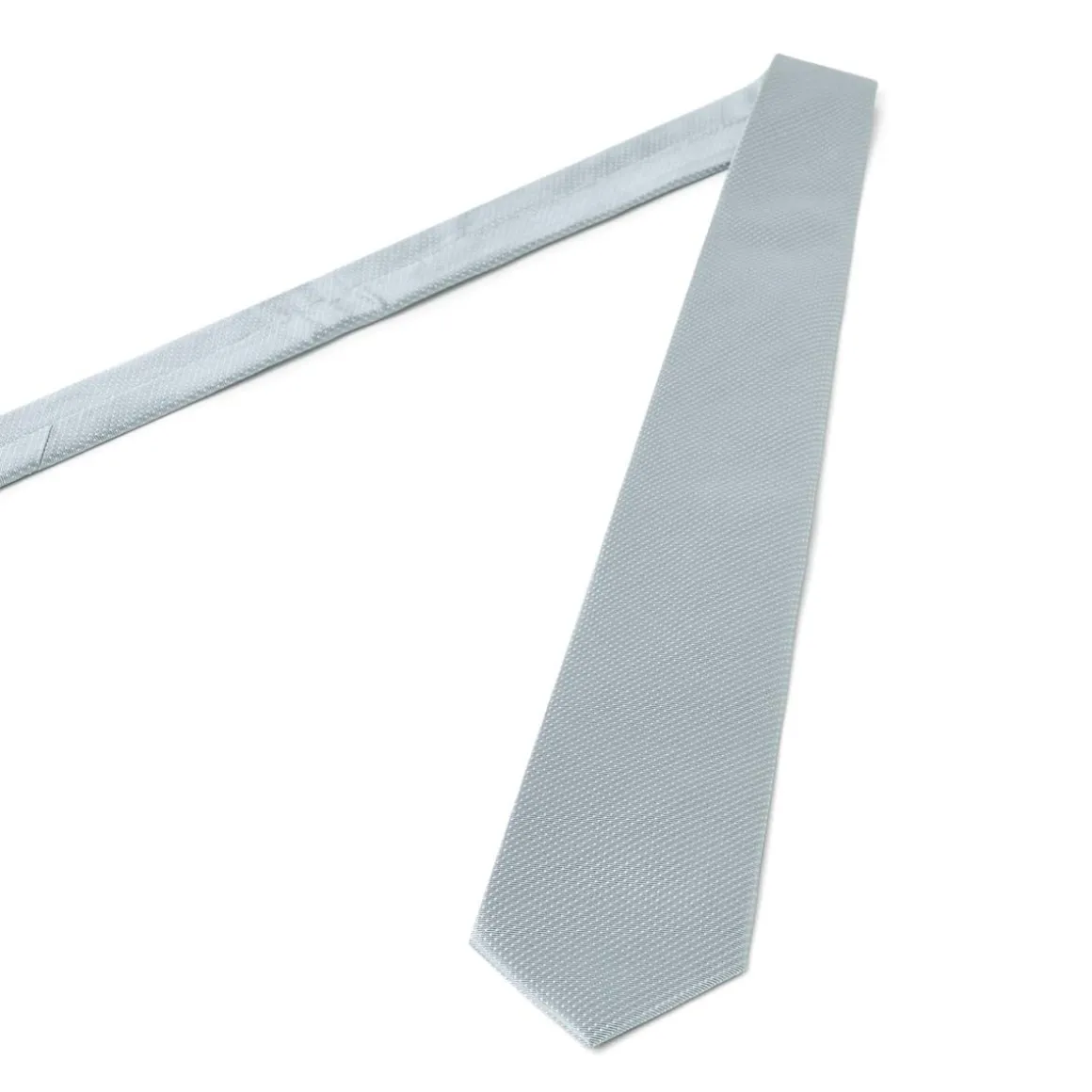 Cravates*Draeger Paris Cravate faux uni gris clair