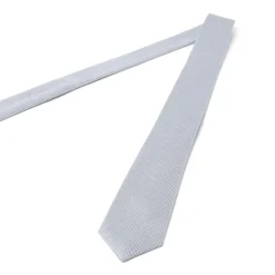 Cravates*Draeger Paris Cravate fine à losanges gris clair