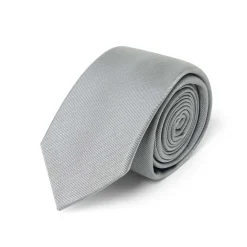 Cravates*Draeger Paris Cravate fine twill gris clair