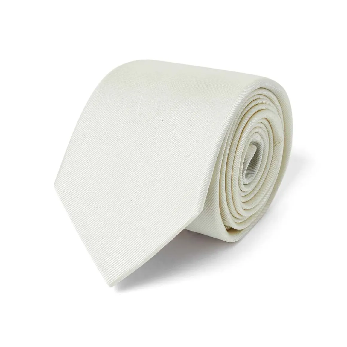 Cravates*Draeger Paris Cravate twill crème