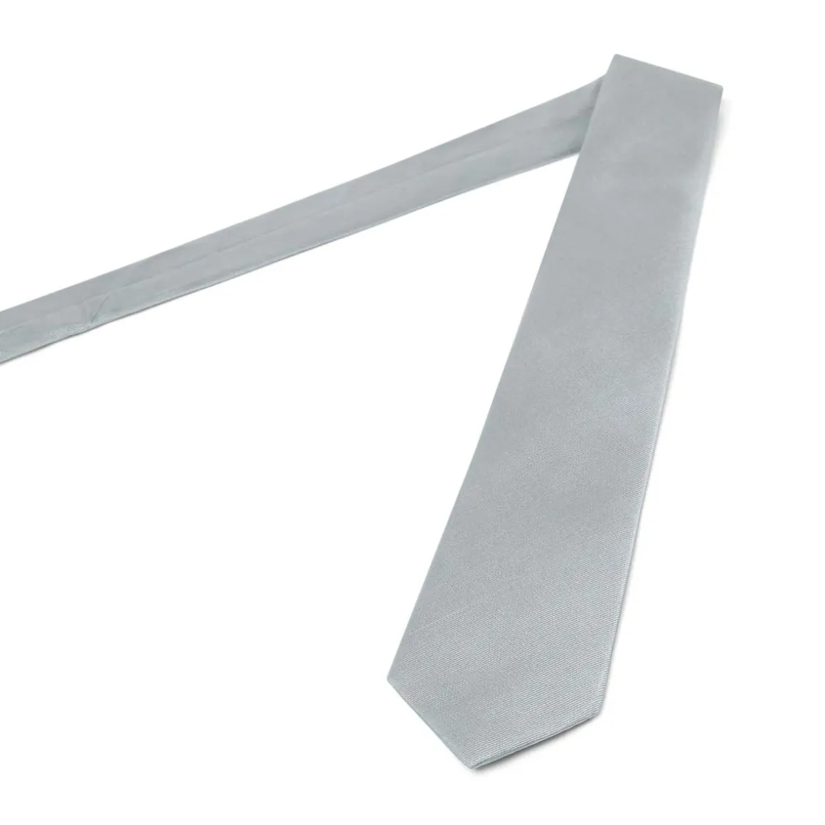 Cravates*Draeger Paris Cravate twill gris clair