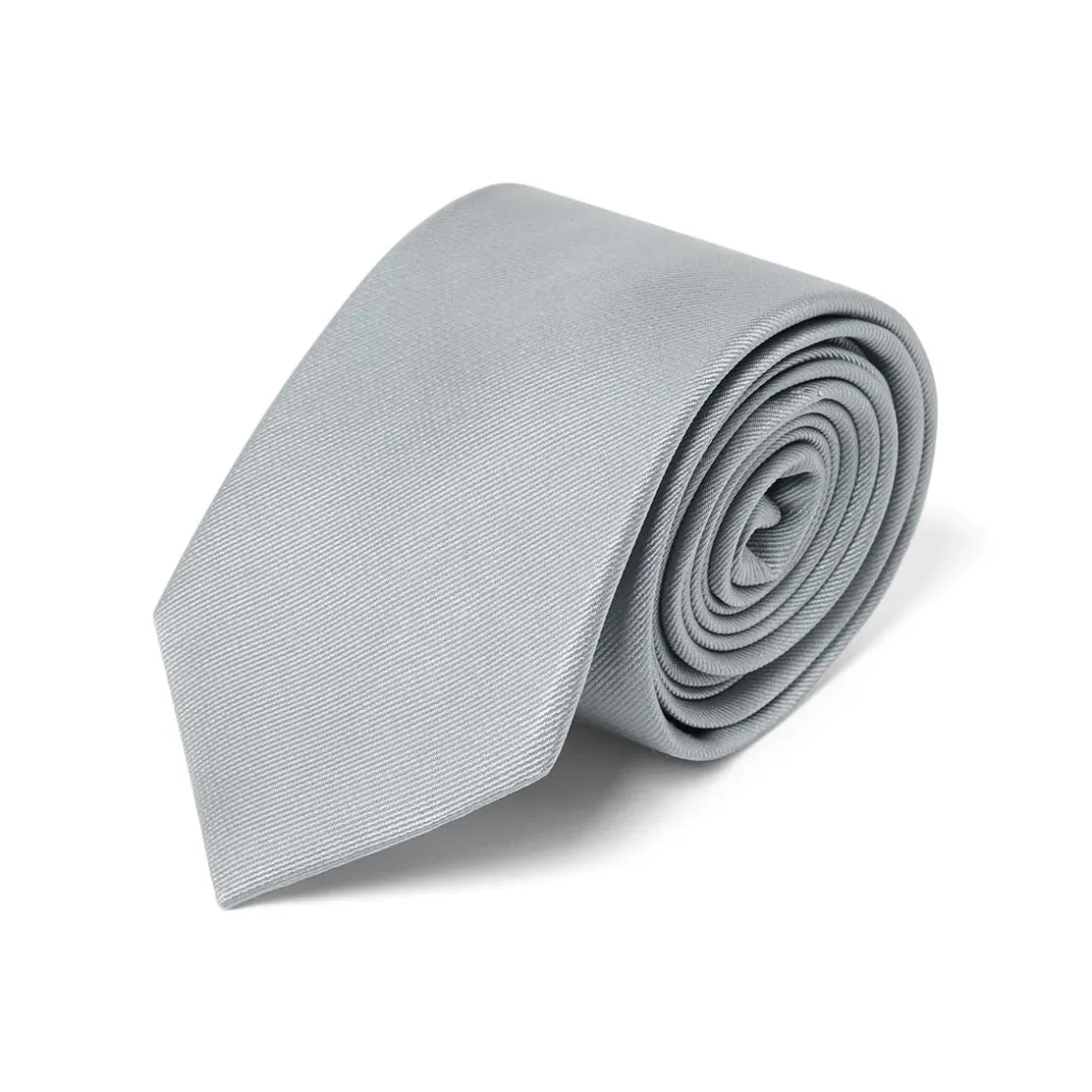 Cravates*Draeger Paris Cravate twill gris clair