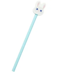 Fournitures Scolaires*Draeger Paris Crayon à papier avec gomme Lapin - Bleu ciel