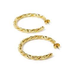 Boucles D'oreilles*Draeger Paris Créoles torsadées