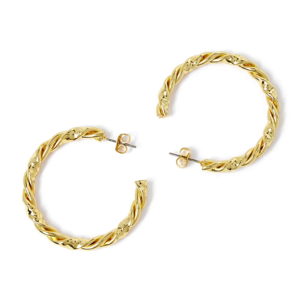 Boucles D'oreilles*Draeger Paris Créoles torsadées