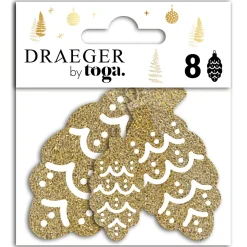 Décorations De Table*Draeger Paris Die-cut Boules de Noël x8 - Spécial Réveillon