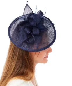 Mariage*Draeger Paris Fascinator à noeud - Uni - Femme - Chapeau de fête de mariage - Taille unique