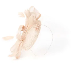 Mariage*Draeger Paris Fascinator à plumes - Uni - Femme - Chapeau de fête de mariage - Taille unique