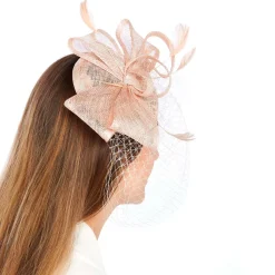 Mariage*Draeger Paris Fascinator à plumes - Uni - Femme - Chapeau de fête de mariage - Taille unique