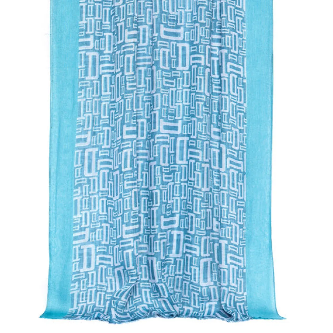 Foulards & Écharpes*Draeger Paris Foulard imprimé signature Draeger - Bleu - Homme - 70x180 cm