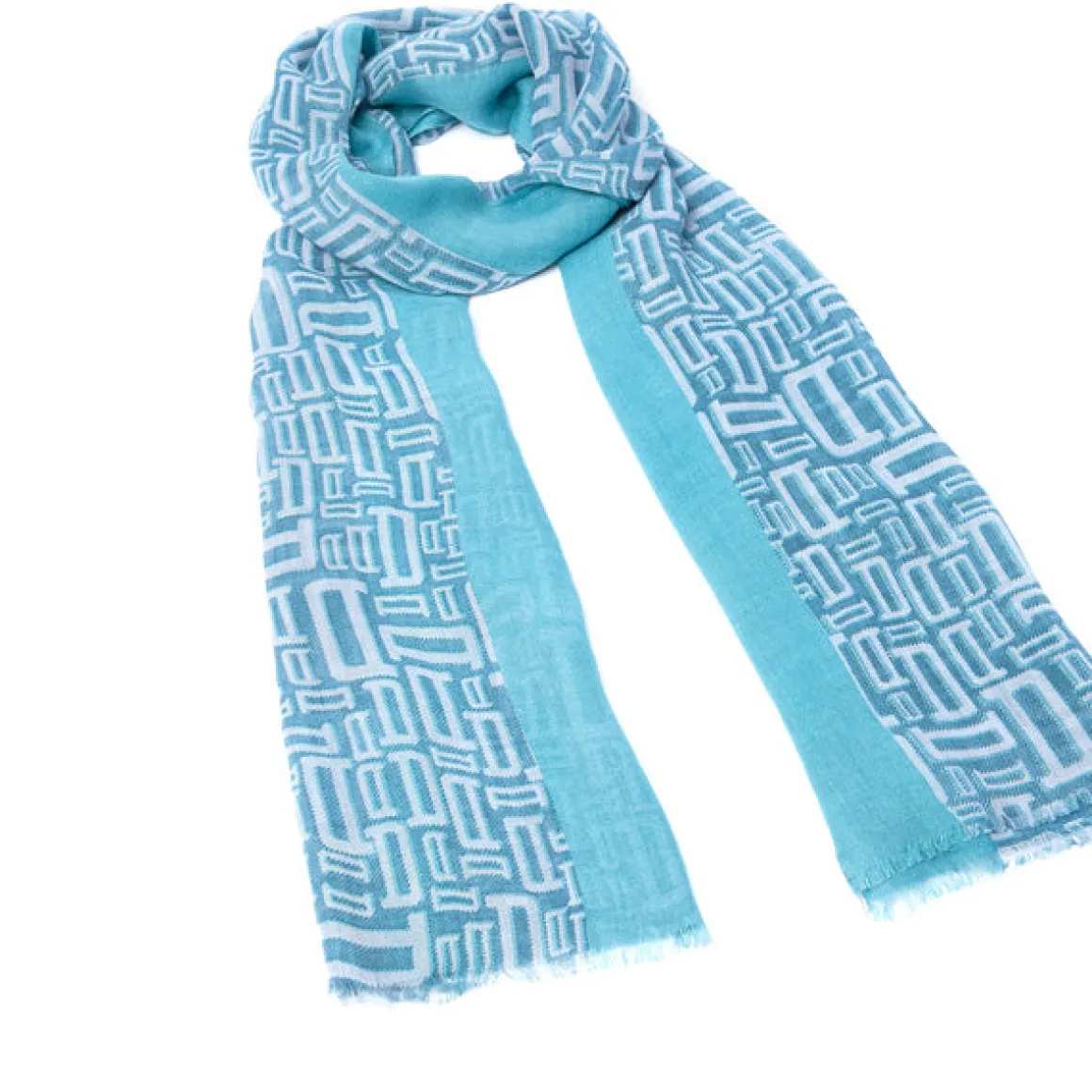 Foulards & Écharpes*Draeger Paris Foulard imprimé signature Draeger - Bleu - Homme - 70x180 cm