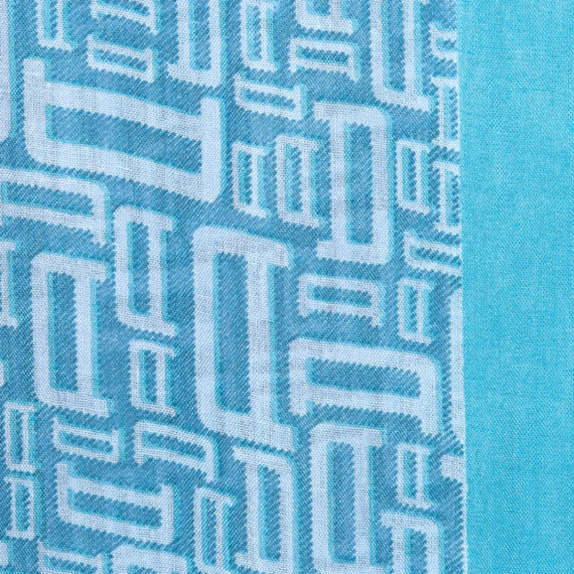 Foulards & Écharpes*Draeger Paris Foulard imprimé signature Draeger - Bleu - Homme - 70x180 cm